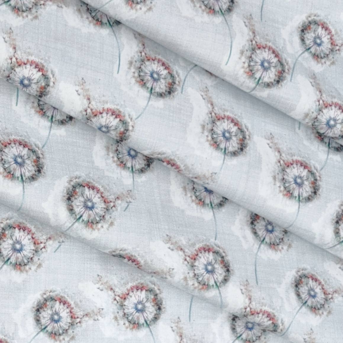 Shirt Fabric Raymond 100% Cotton Printed Colour Light Grey N Off White